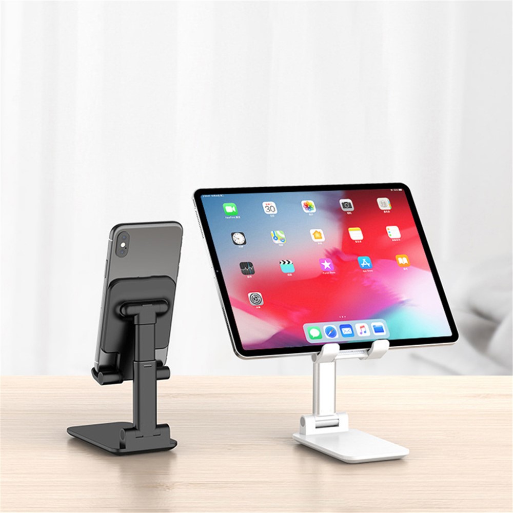 XIAOTIAN X5 Desktop Phone Holder Folding Bracket with Telescopic Height for Mobile Phone within 7inch, Standard Version - Black-4