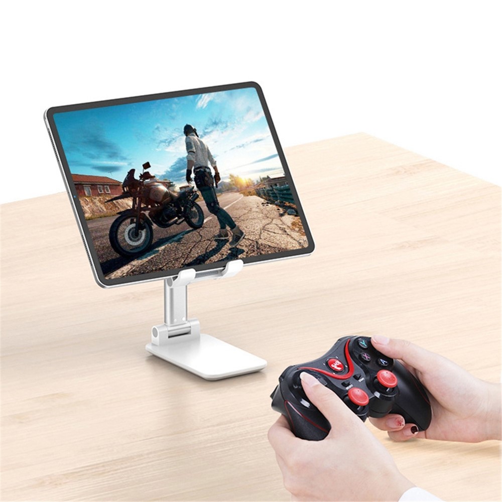 XIAOTIAN X5 Desktop Phone Holder Folding Bracket with Telescopic Height for Mobile Phone within 7inch, Standard Version - Black-7