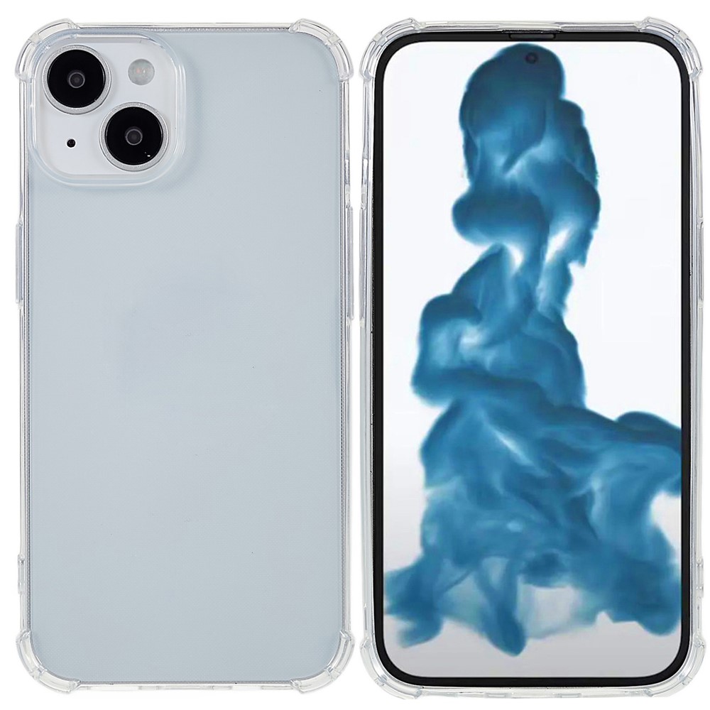 For iPhone 14 6.1 inch 1.0mm Four Corner Drop-proof High Transparency Soft TPU Cell Phone Cover Case-1