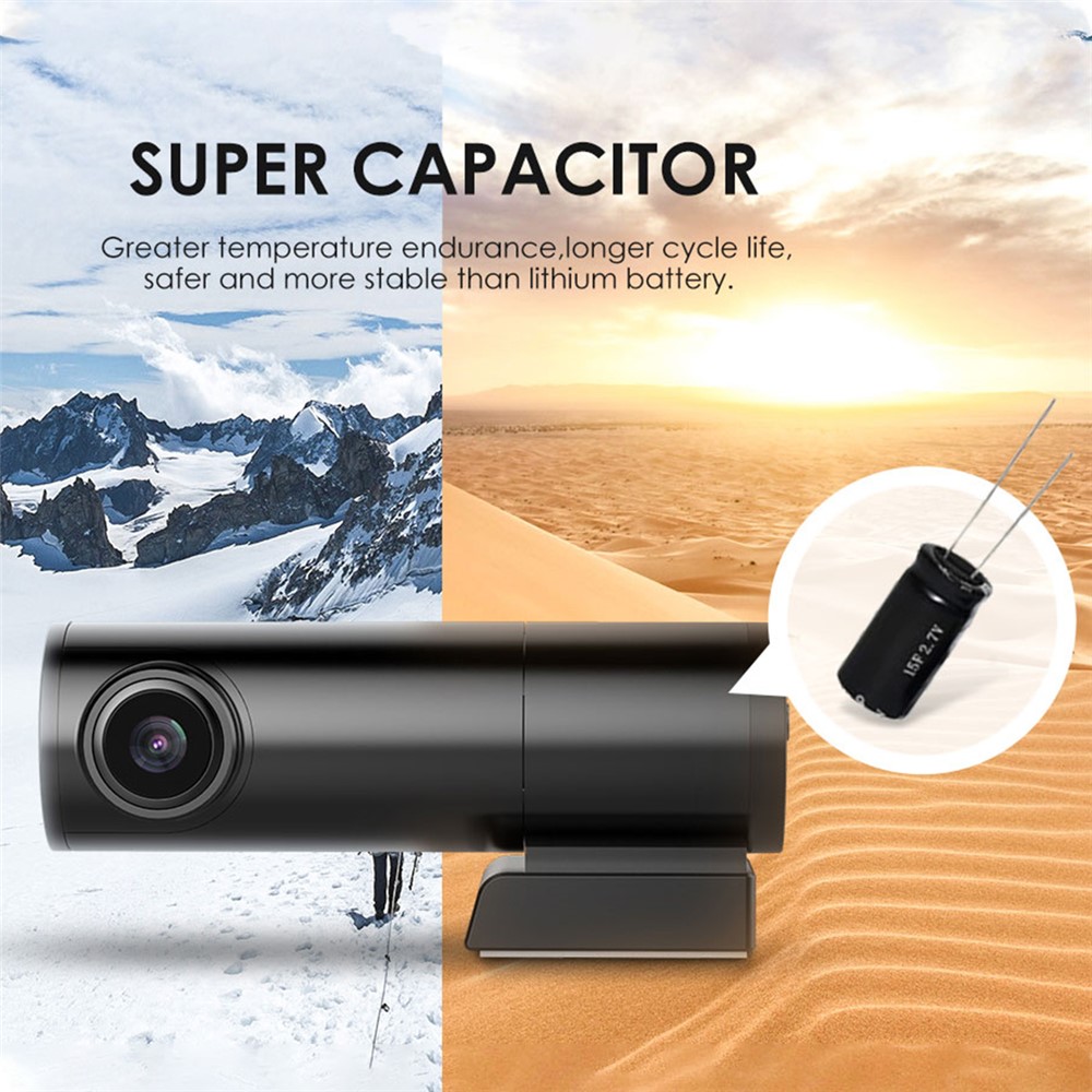 LS01 Car DVR HD Parking Monitoring Loop Recording Night Vision Front Rear Dual Camera WiFi Driving Recorder Dash Cam-3