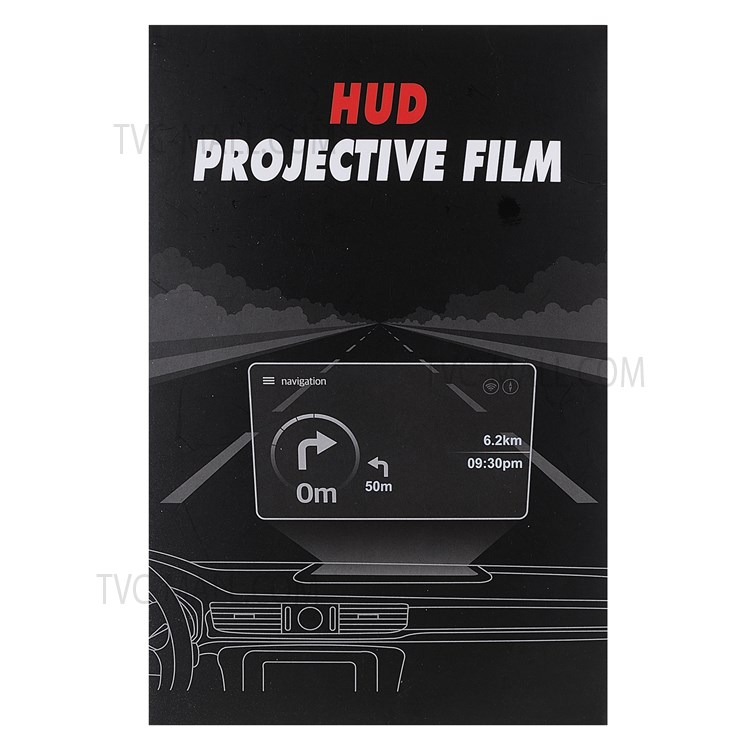 PET Display HUD Reflective Film Transparent Head Up Display Protective Film, 9*12cm-12