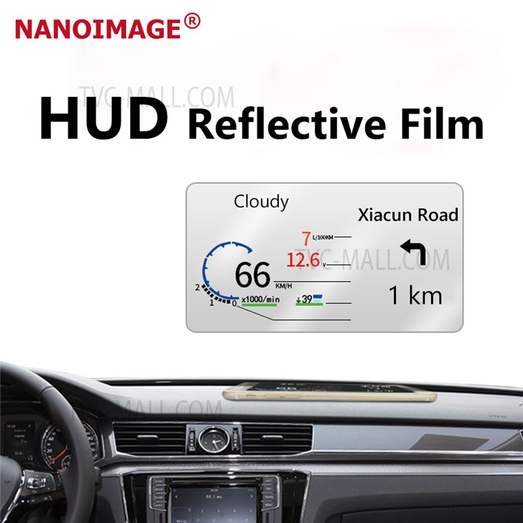 PET Display HUD Reflective Film Transparent Head Up Display Protective Film, 9*12cm-8