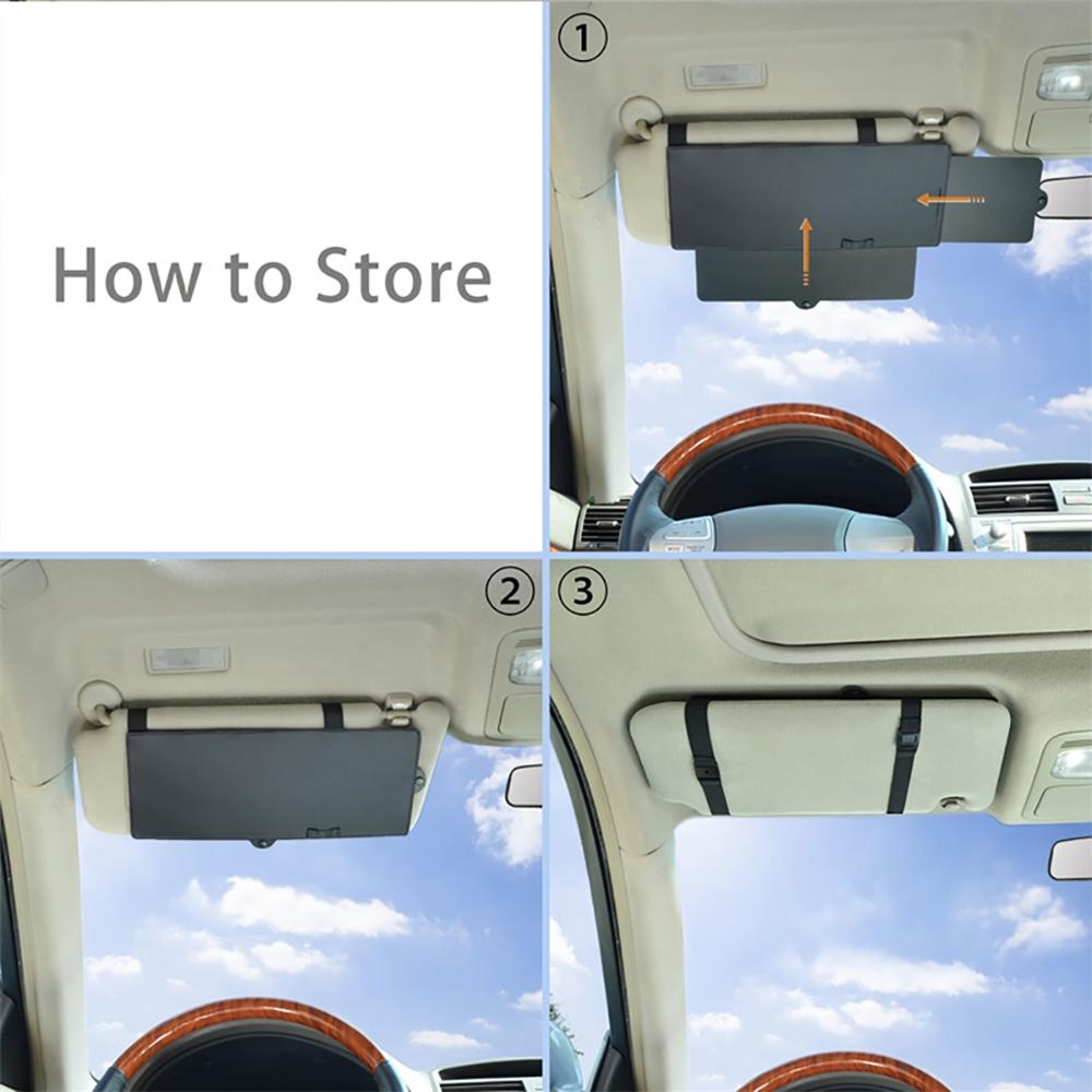 Universal Car Sun Visor Extender Anti-glare Sun Blocker Car Window Sunshade UV Rays Blocker Auto Accessories-3