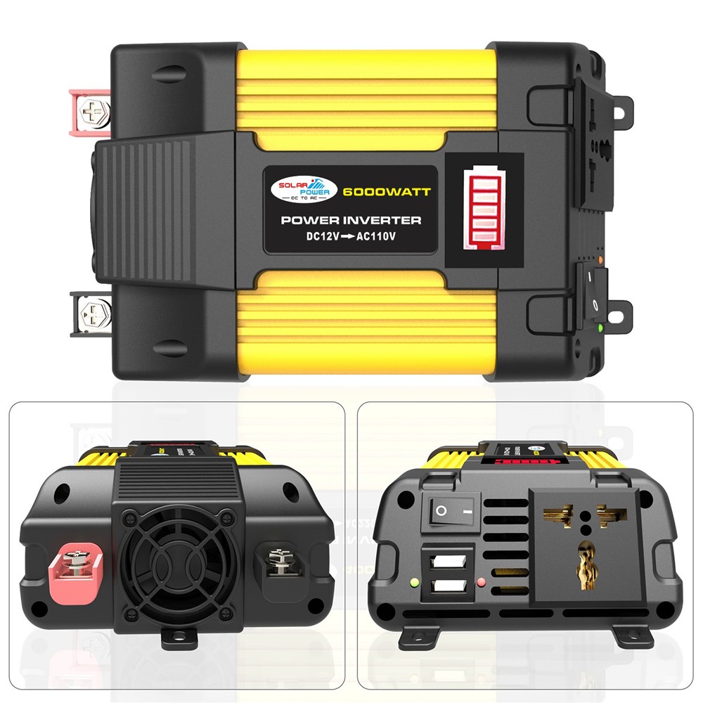 500W DC 12V to AC 110V Intelligent Car Power Inverter with Dual USB Port for Camping, Traveling High Power Inverter-3