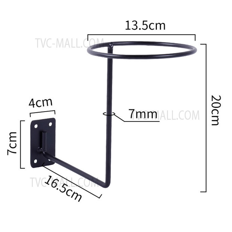 1PC Helmet Holder Rack Hook Helmet Stand Wall Mounted Jacket Hanger Motorcycle Accessories - Black-5