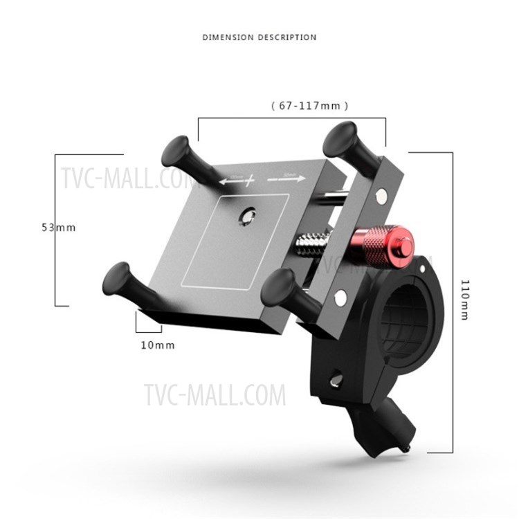 Soporte de Teléfono Móvil de Bicicleta Anti Shock Marco de Navegación Fijo Soporte de Monta-5