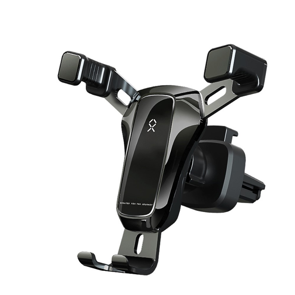 Universal Rotatable Gravity Triangle Car Air Outlet Phone Holder Bracket - Black-1