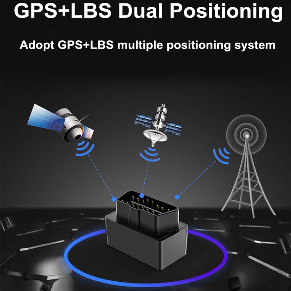 AD-08 Vehicle Car OBD GPS Tracker Plug & Play Anti-lost Device Support Multiple Location Overspeed Alarm-5