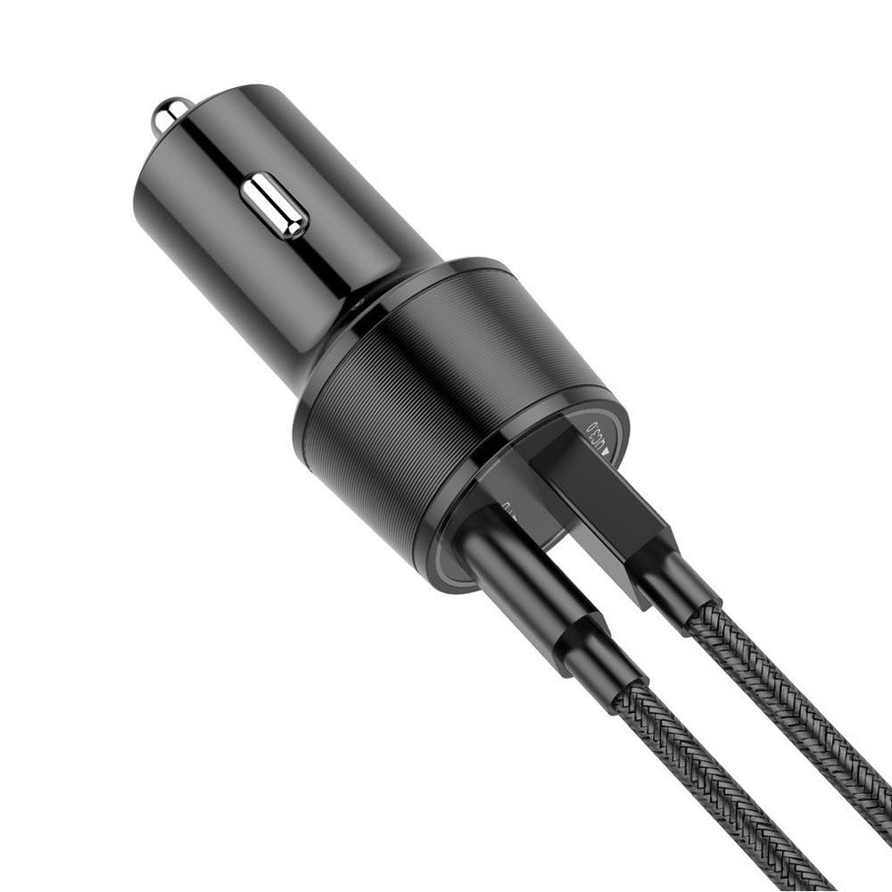 LEMONDA SMART Dual USB QC3.0+QC3.0 36W Aluminum Alloy Car Charger with Ambient Lighting-4