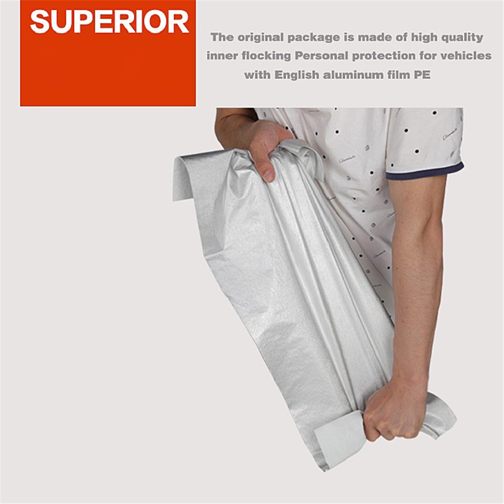 Outdoor Protection Full Car Covers UV Snow Cover Sunshade Waterproof Dustproof Case for SUV - Black / S-5