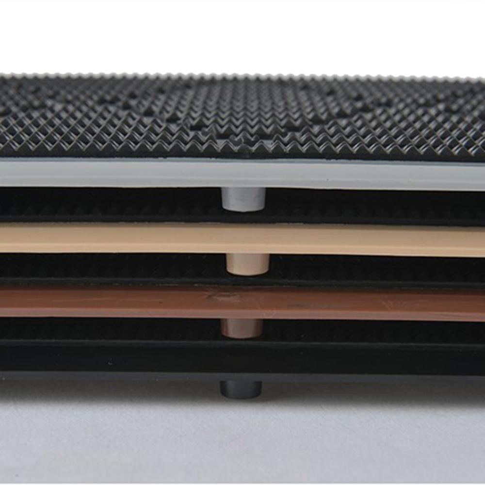 Car Accessories Pedal Heel Mat Cover Black PVC Universal Car Floor Pad 23x15cm Non-slip Car Floor Mat - Brown-2
