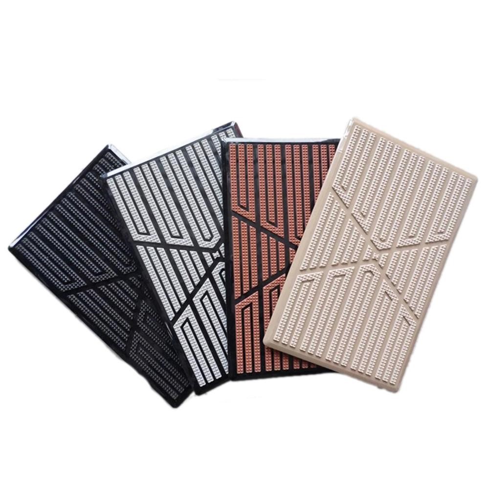 Car Accessories Pedal Heel Mat Cover Black PVC Universal Car Floor Pad 23x15cm Non-slip Car Floor Mat - Brown-4