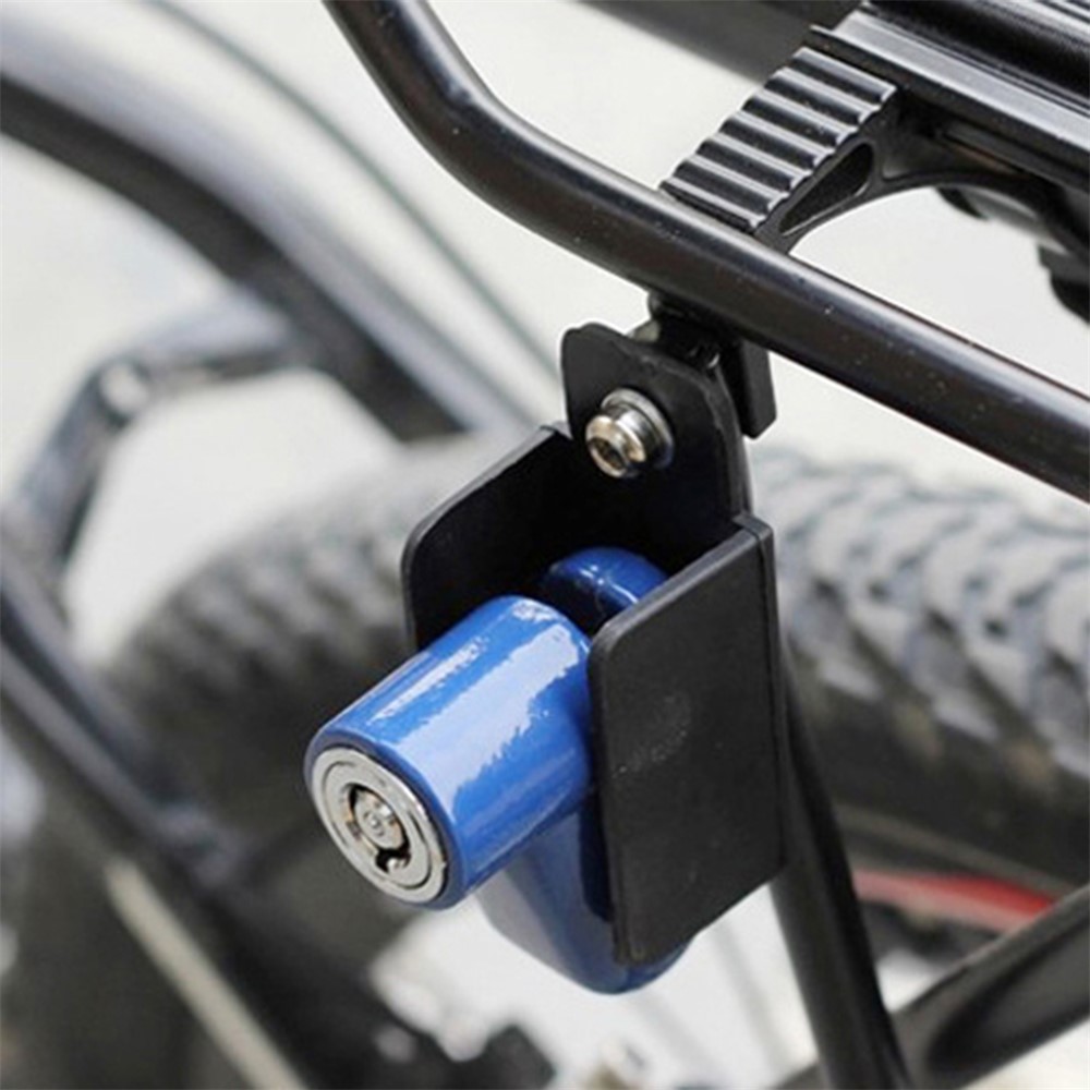 Motorcycle Lock Security Anti Theft Bicycle Motorbike Motorcycle Disc Brake Lock Theft Protection for Scooter Safety - Blue-6