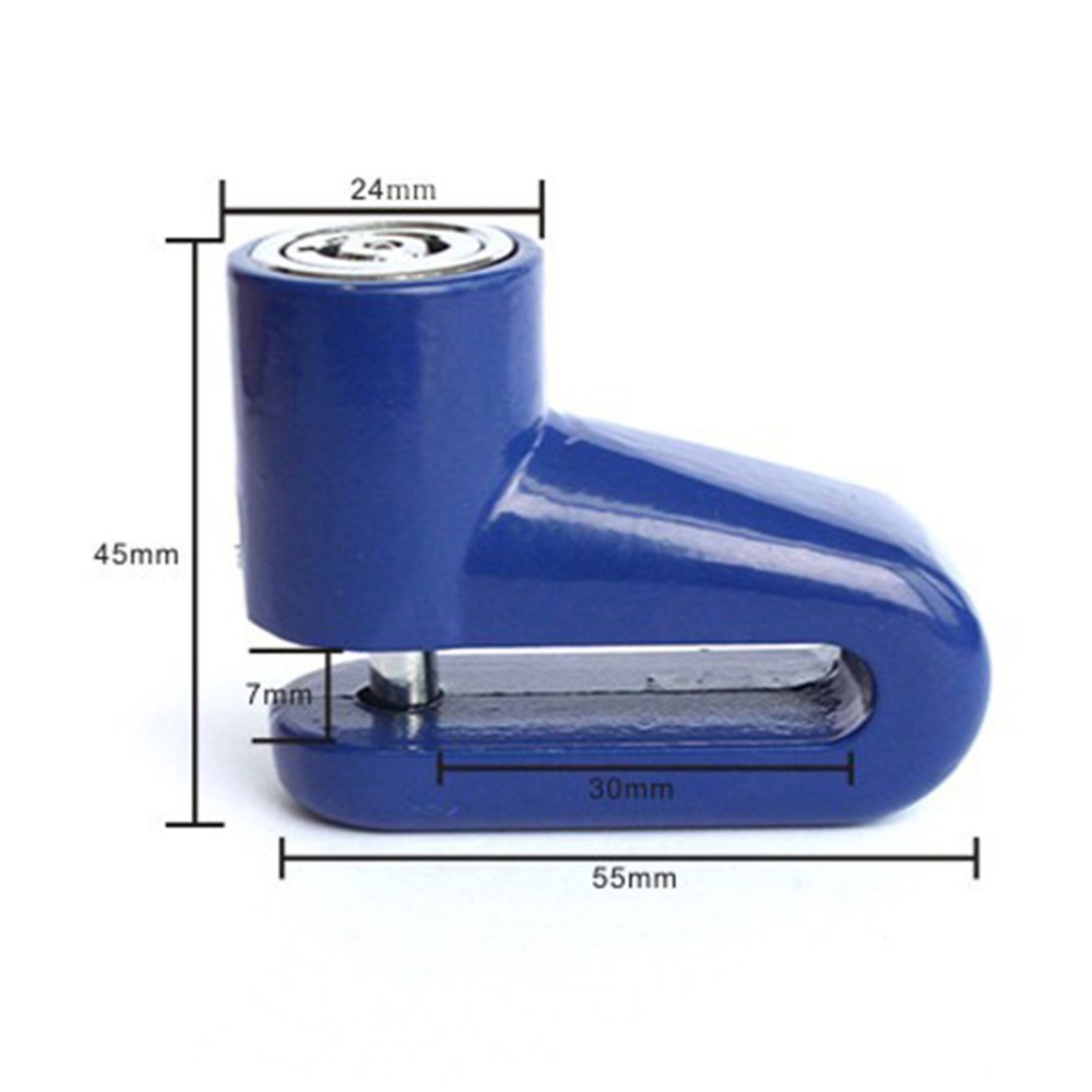 Motorcycle Lock Security Anti Theft Bicycle Motorbike Motorcycle Disc Brake Lock Theft Protection for Scooter Safety - Blue-7
