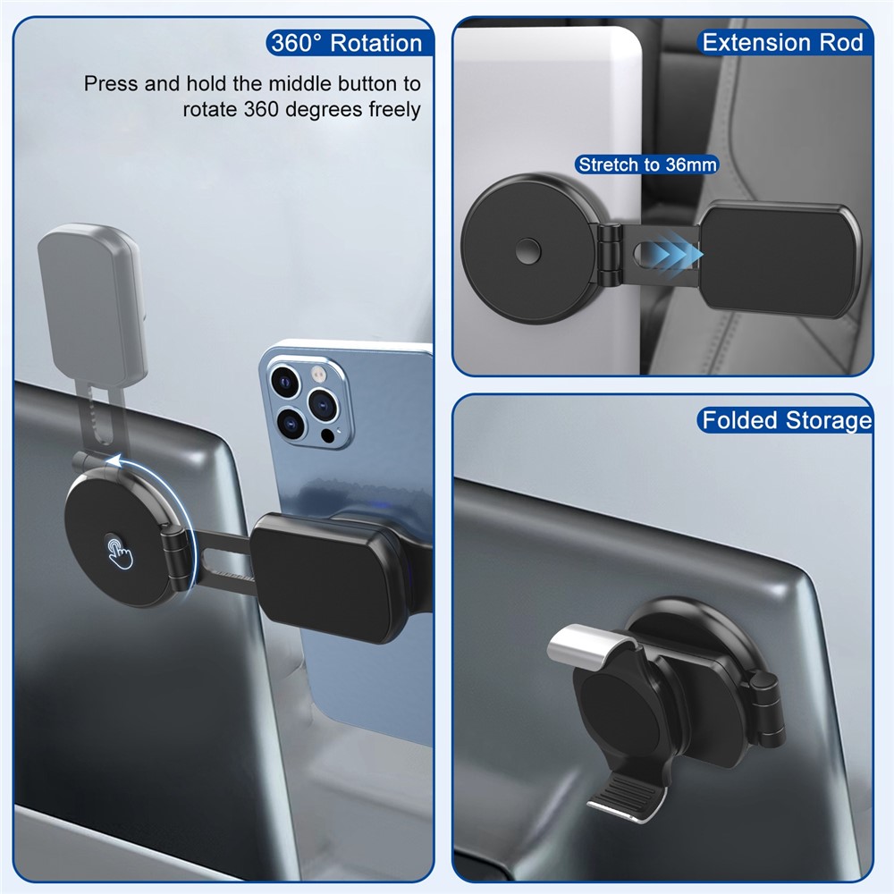 HL-149A Car Magnetic Phone Holder Suspension Tablet Retractable Phone Clamp Folding Magnetic Phone Bracket-6