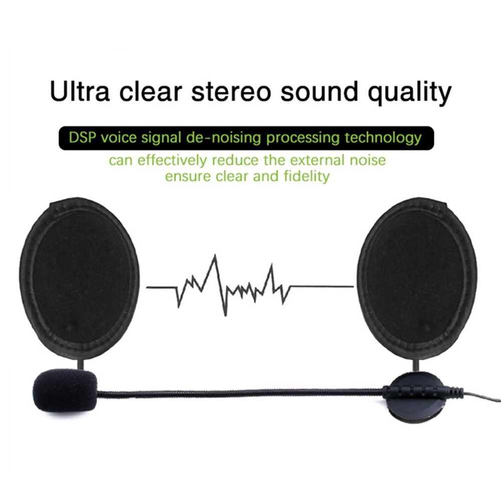 VNETPHONE V8 Motorcycle Helmet Intercom Bluetooth Headset Remote Control 1200M Wireless Distance Supporting Five People Live Chat-7