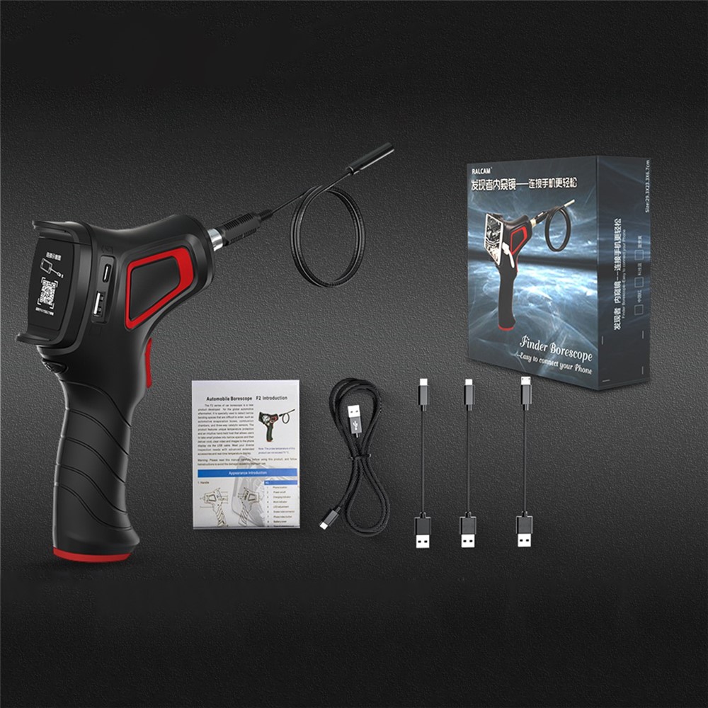 RALCAM F208 8.5mm 8-LED Lens HD Industrial Endoscope Phone Connection Inspection Camera-11