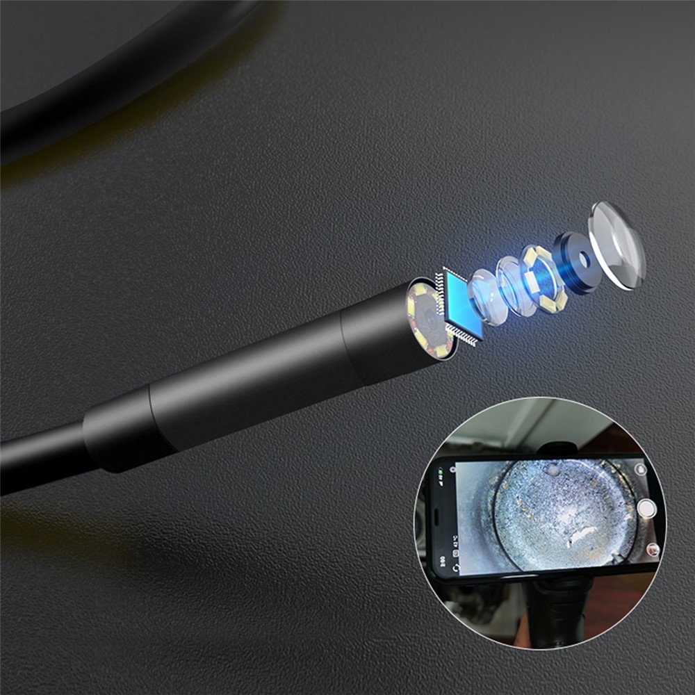 RALCAM F208 8.5mm 8-LED Lens HD Industrial Endoscope Phone Connection Inspection Camera-4