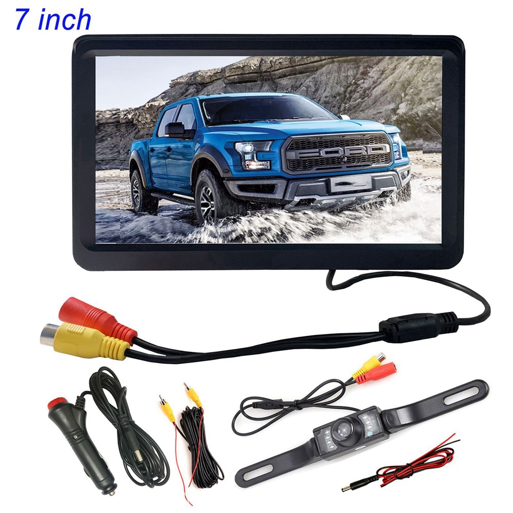 RH-702F 7" LCD Rear View Display Monitor Parking and Reverse System Camera Kit (12V-24V)-13