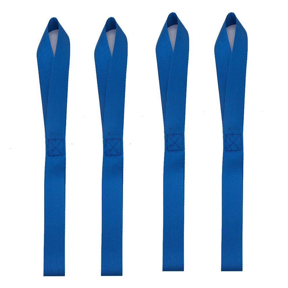 A3496 4Pcs 32cm ATV UTV Motorcycle Hook Belts 8-Shape Scooter Wheelchair Fixing Tie Straps - Blue-1