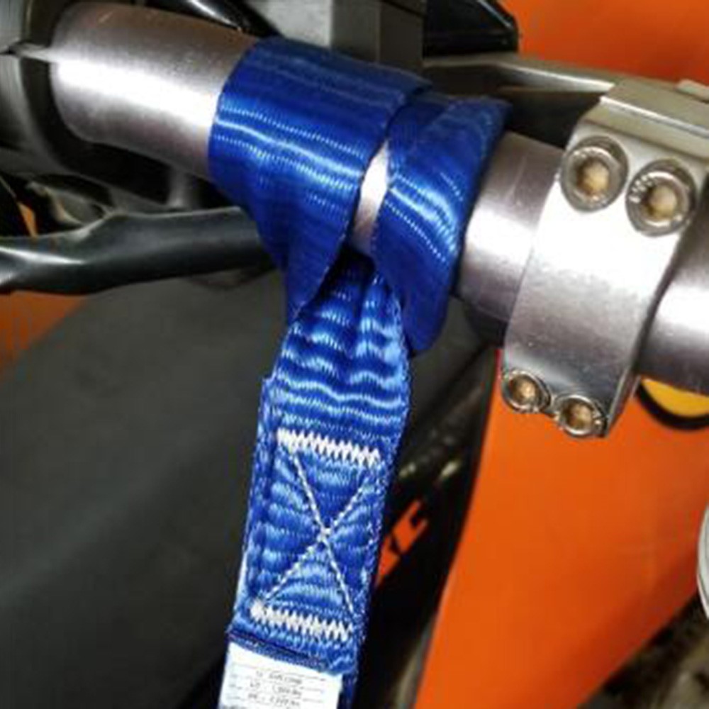 A3496 4Pcs 32cm ATV UTV Motorcycle Hook Belts 8-Shape Scooter Wheelchair Fixing Tie Straps - Blue-4