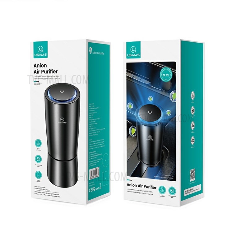 USAMS US-ZB181 Mini Ionic Air Purifier Freshener Auto Car Fresh Air Anion Ionic Purifier-7