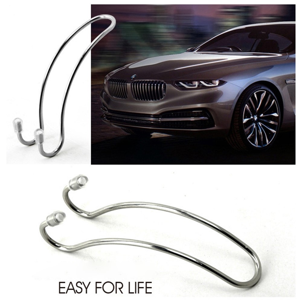 2Pcs Car Seat Back Headrest Hanger Hook Purse Bag Cloth Organizer Holder 3x11x3.4cm-5