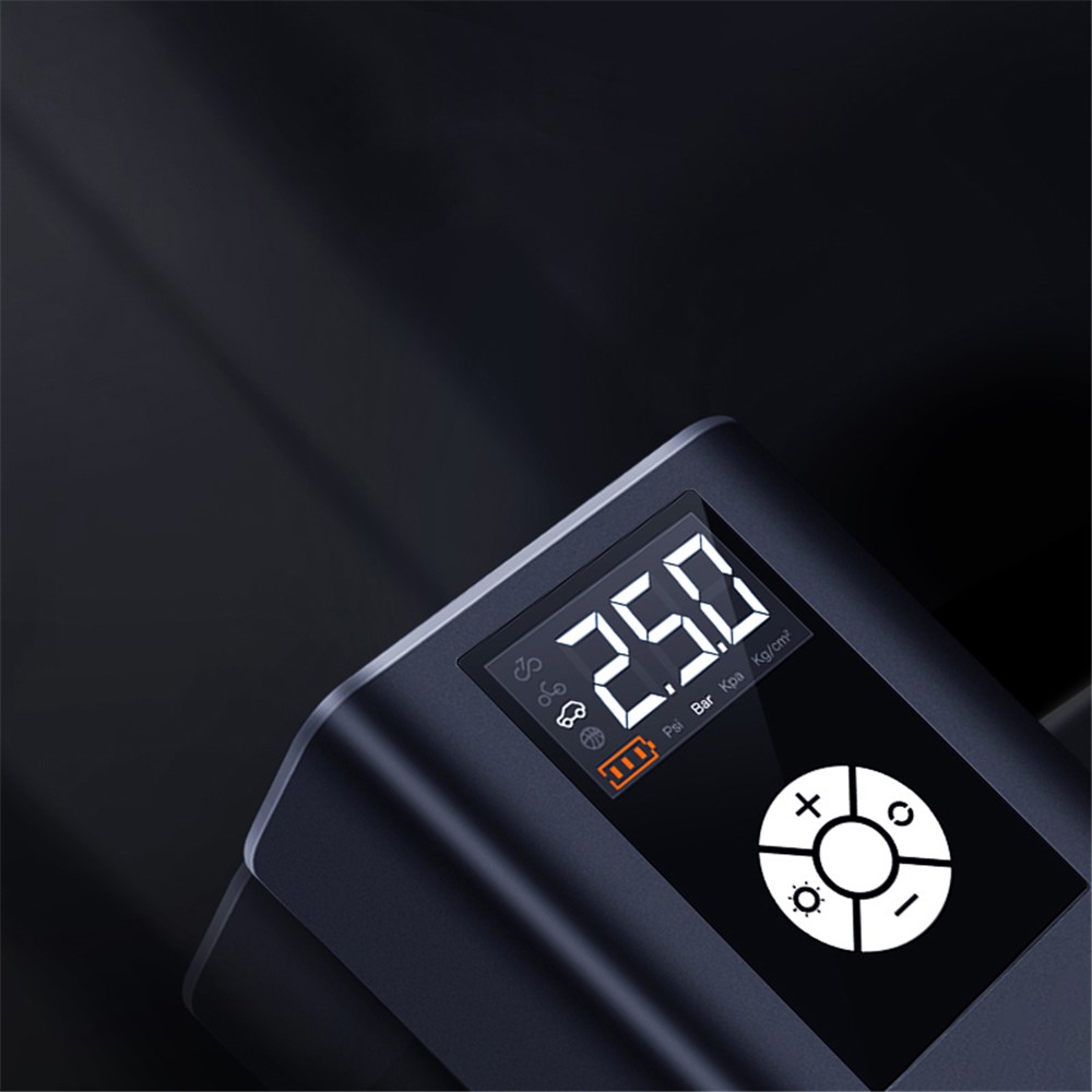 JM-8804 2,5 Pouces Pompe à Air de Pneu à Haute Puissance de 2,5 Pouces à Haute Pression Avec Lumière LED (version Sans Fil)-4