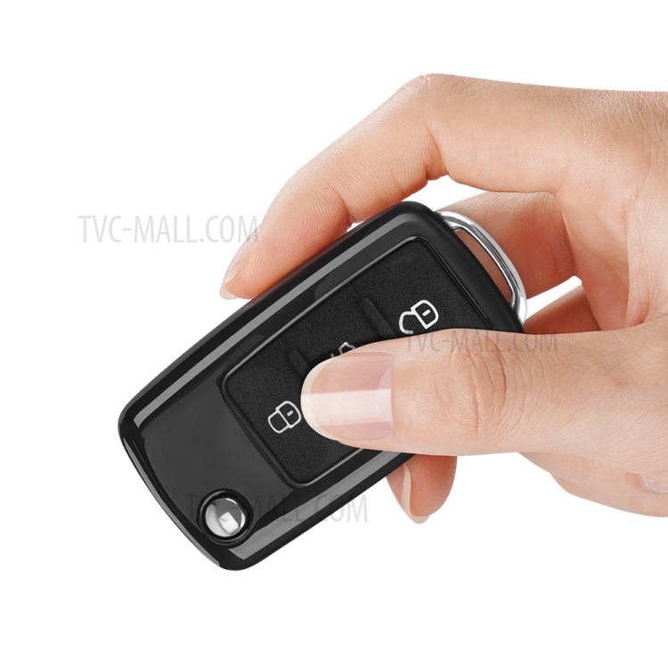 DUX DUCIS Car Key Protective Cover Case for Volkswagen - Black-2