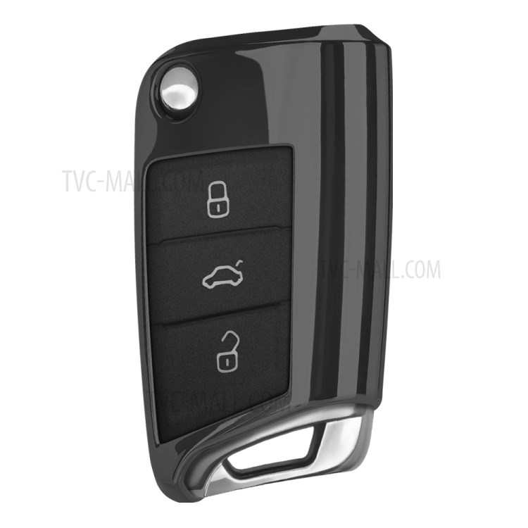 DUX DUCIS Car Key Protective Cover Casing for Volkswagen Golf - Black-3