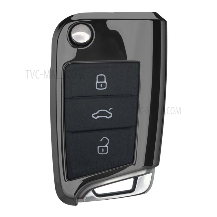 DUX DUCIS Car Key Protective Cover Casing for Volkswagen Golf - Black-4