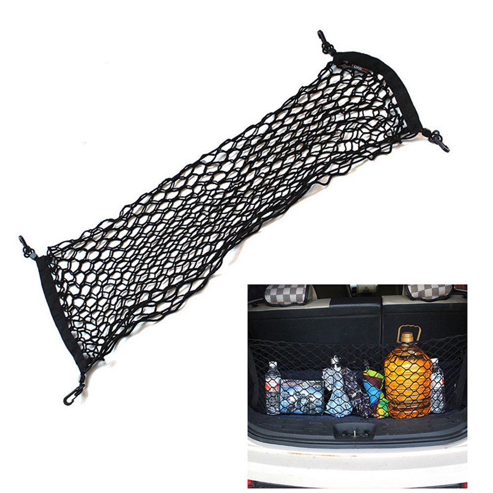 WUPP CS-315A1 90x30cm Universal Car Rear Trunk Boot Organizer Pocket Cargo Auto Net Luggage Storage Mesh-1