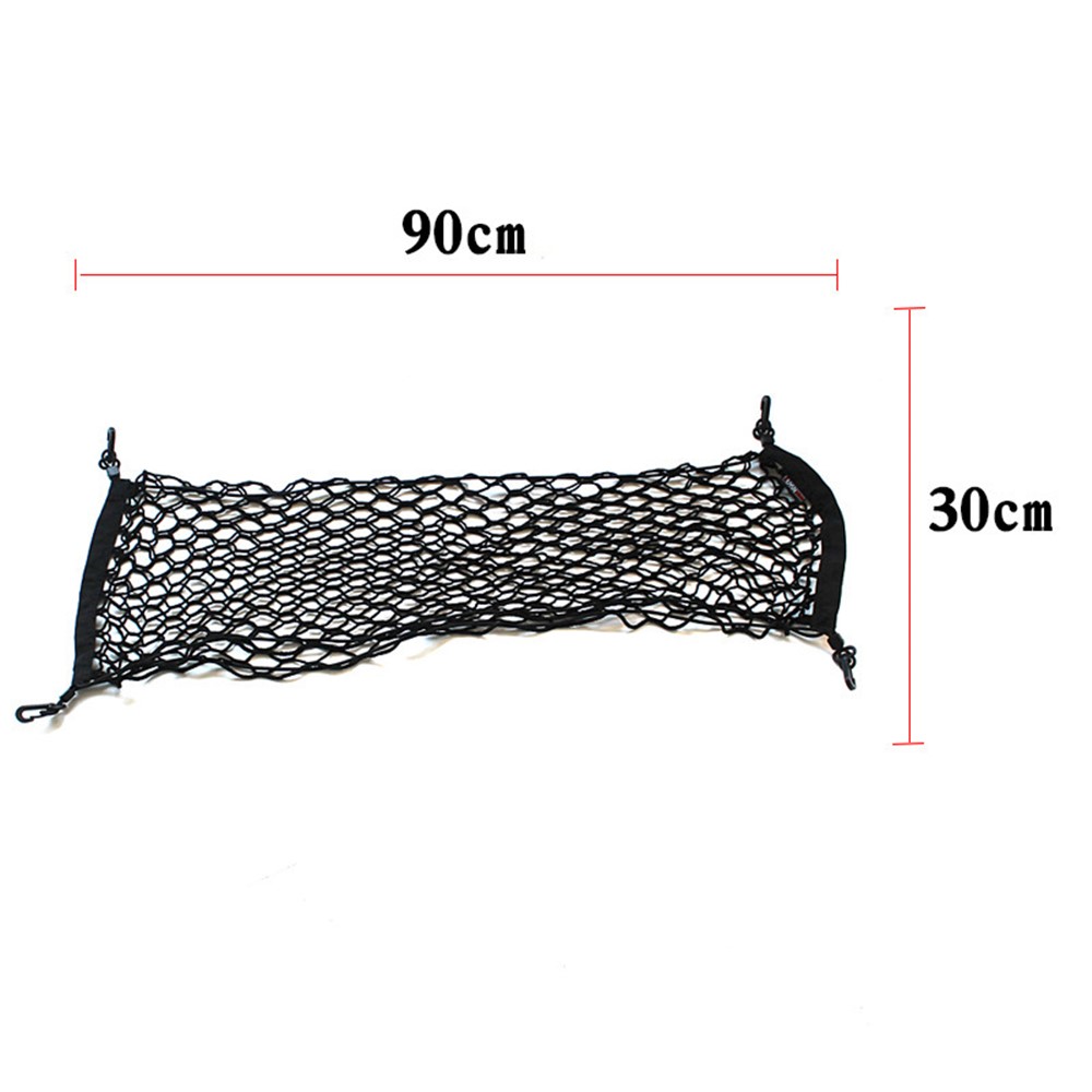 WUPP CS-315A1 90x30cm Universal Car Rear Trunk Boot Organizer Pocket Cargo Auto Net Luggage Storage Mesh-3