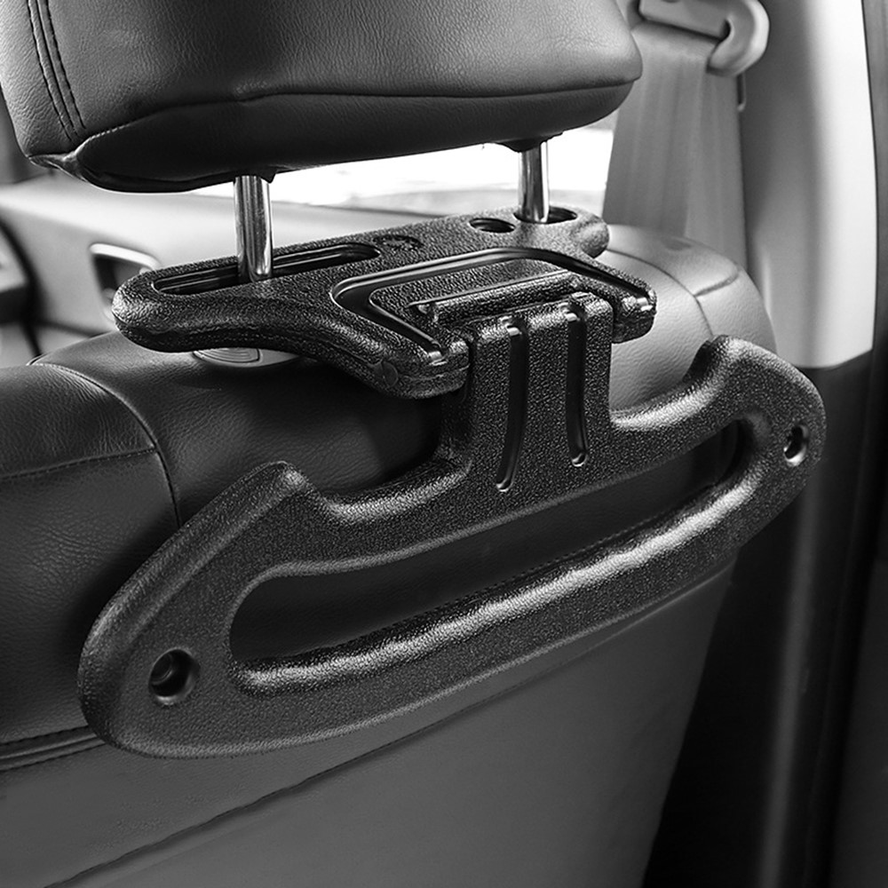 BANGNING BN-B05-1C Headrest Safety Handle Multifunctional Rear Seat Coat Storage Hanger - Black-1