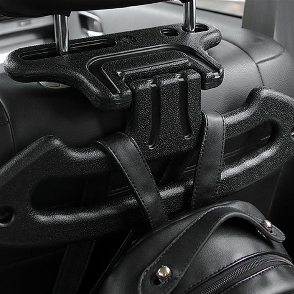 BANGNING BN-B05-1C Headrest Safety Handle Multifunctional Rear Seat Coat Storage Hanger - Black-2