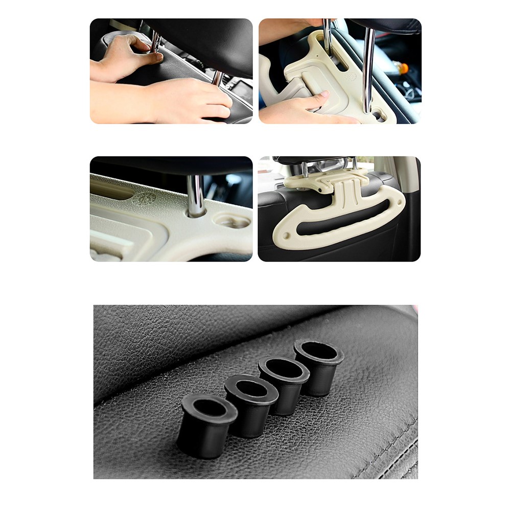 BANGNING BN-B05-1C Headrest Safety Handle Multifunctional Rear Seat Coat Storage Hanger - Black-5