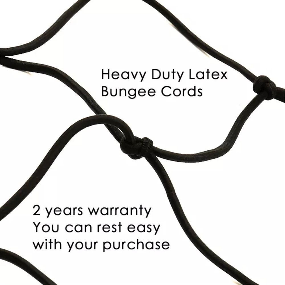 Latex Heavy Duty Cargo Net for Pickups Car Mesh Holes Cord Net for Truck Bed Roof Rack 120cmx90cm 88 Grids Cargo Organizer Net with Hooks-6