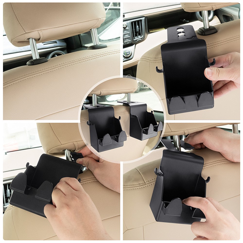 MRLAN LT-889 2 in 1 Car Seat Back Hanger Hooks Storage Box Organizer Mobile Phone Purse Hanging Holder-7