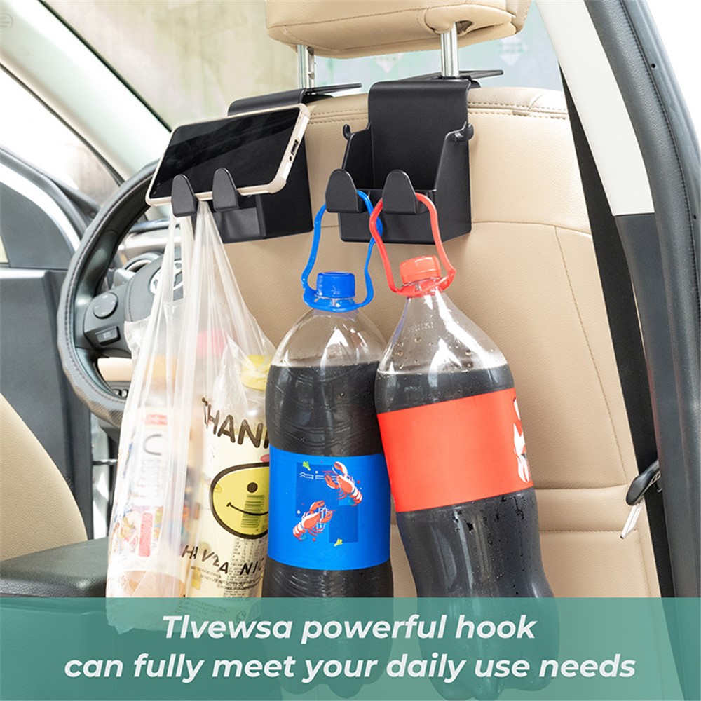 MRLAN LT-889 2 in 1 Car Seat Back Hanger Hooks Storage Box Organizer Mobile Phone Purse Hanging Holder-8