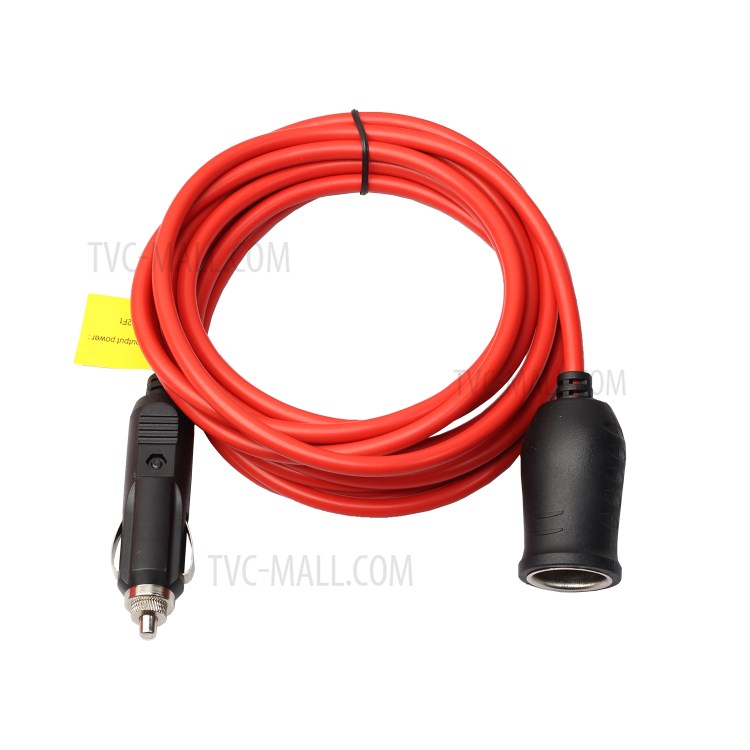 12V-24V Car Cigarette Lighter Plug Socket Extension Cord Male to Female Cable 3.6m-3