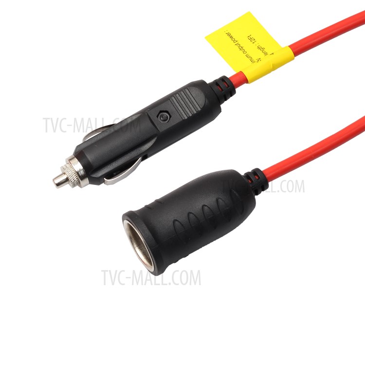 12V-24V Car Cigarette Lighter Plug Socket Extension Cord Male to Female Cable 3.6m-4