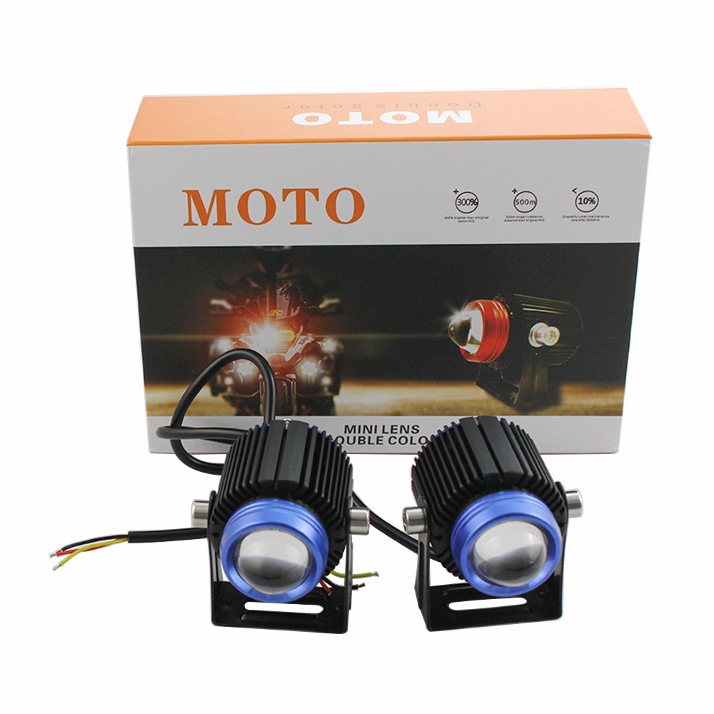 LEMONDA Auto Motorcycle LED Big Lens Anti-fog Bright Light-9