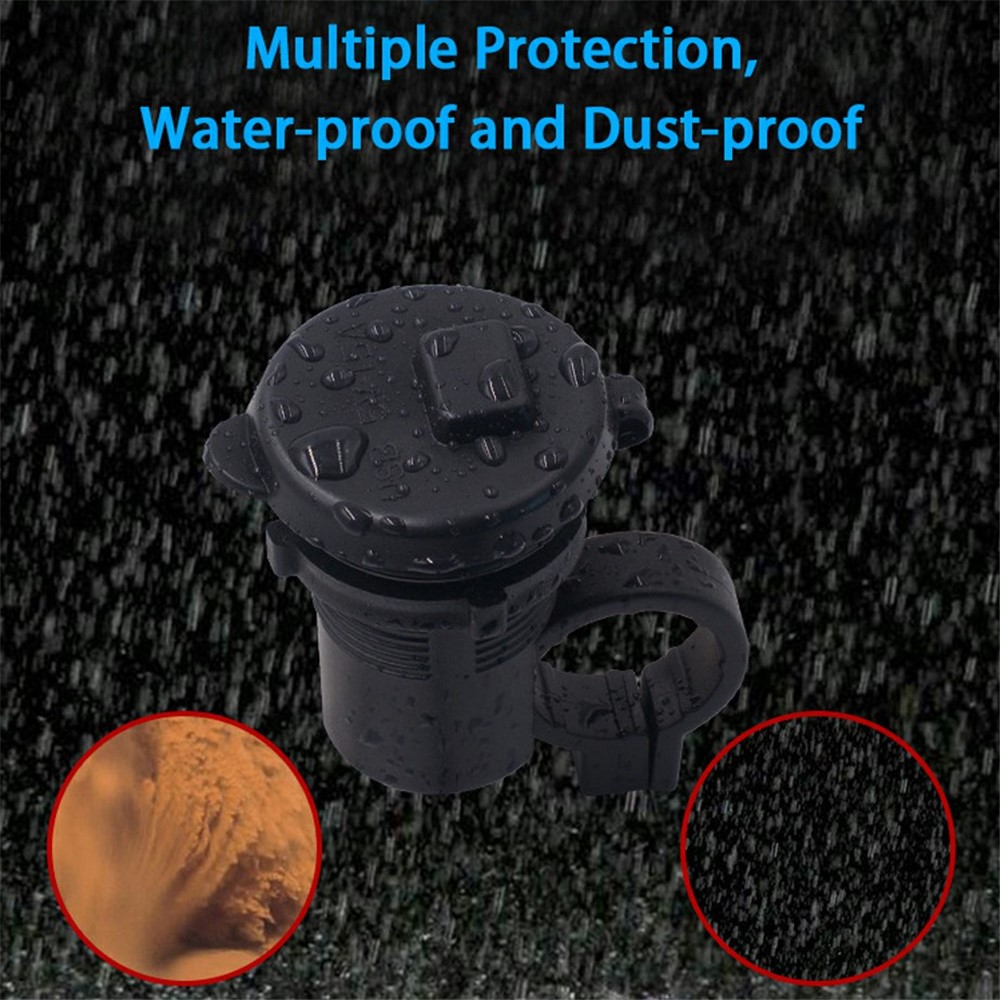 WUPP CS-836B1 12V Motorcycle Mobile Phone Single USB Power Supply Charger Waterproof Port Socket with Switch-3