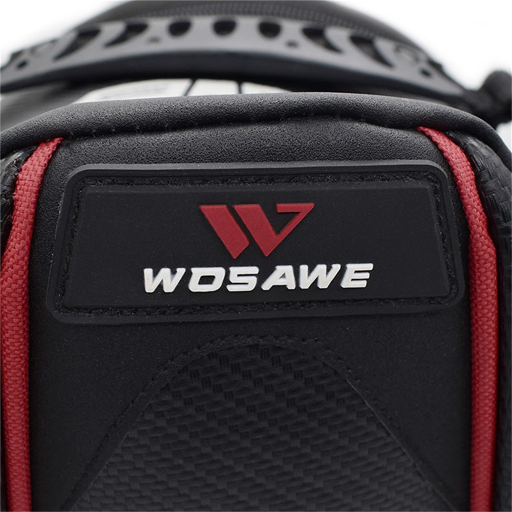 WOSAWE MB06 Carbon Fiber Road Bike Reflective Rear Tail Bag Waterproof MTB Pannier with Shoulder Strap and Rainproof Coat-12