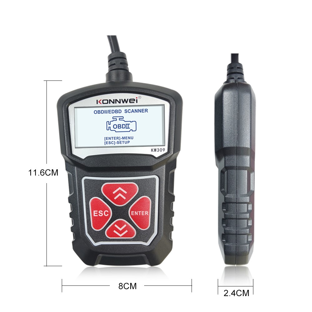KONNWEI KW309 Probleme Mit Dem Auto-Scanner - Schwarz-12