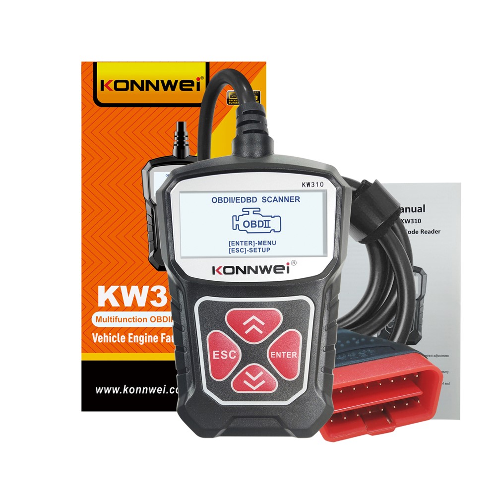 KONNWEI KW310 Car Engine Trouble Code Detector Scanner Seven Language Supported - Black-12