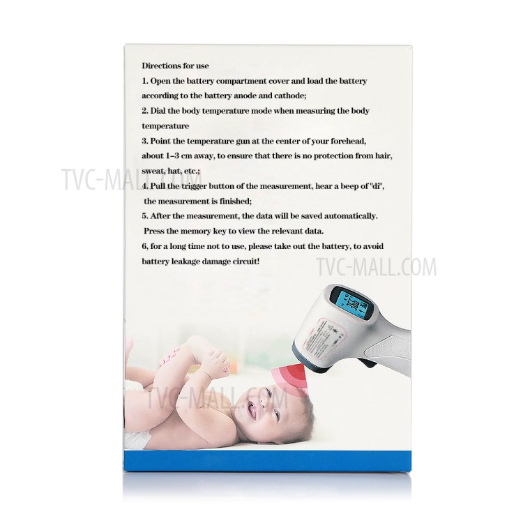 No Contact Infrared Forehead Thermometer Dual with Fever Alarm-12