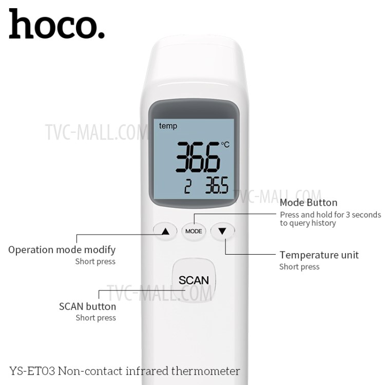 HOCO YSET03 Noncontact Infrared Thermometer