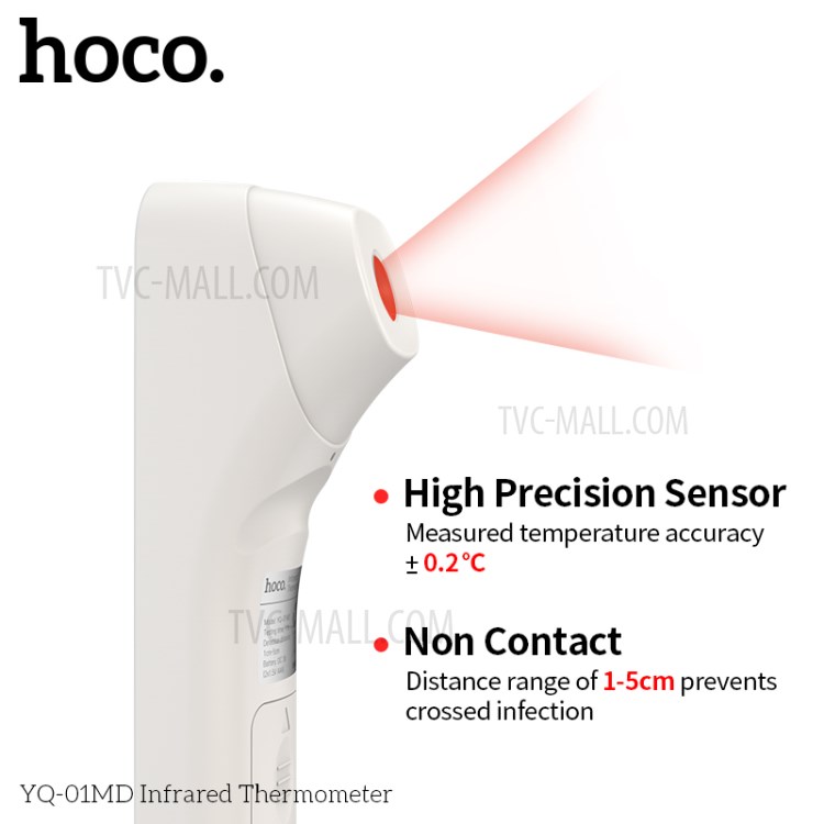 HOCO LCD Digital Non-contact Surface Infrared Thermometer Forehead Body Temperature Meter-6