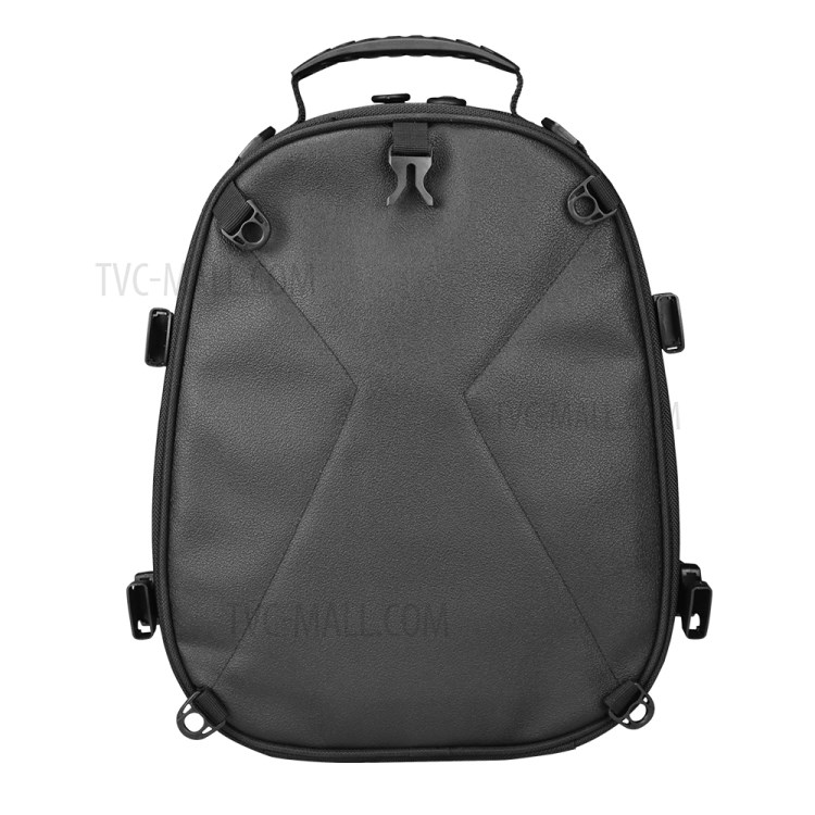 Motorcycle Tail Bag Multi-purpose Shoulder Backpack Waterproof Bag - Black-4